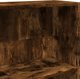 vidaXL Ράφι, καπνιστός δρυς, 80x24x176 cm, ξυλοπολυμερές υλικό