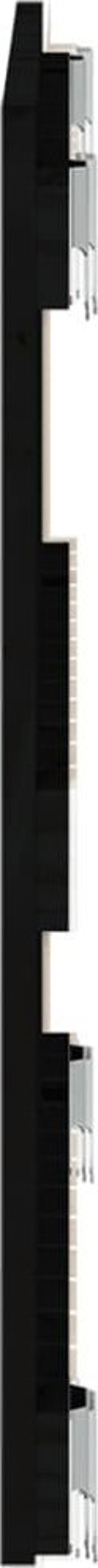 vidaXL Κεφαλάρι κρεβατιού, μαύρο, 82,5x3x60 cm, μασίφ πεύκο