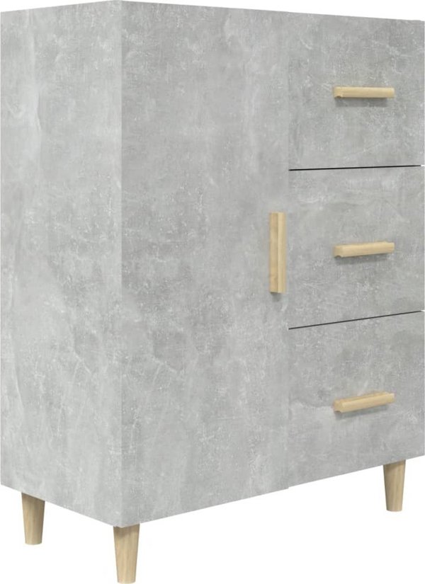 vidaXL Συσρταριέρα, γκρίζα σκουριά, 69,5x34x90 εκ, υλικό από ξύλο