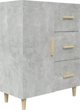 vidaXL Συσρταριέρα, γκρίζα σκουριά, 69,5x34x90 εκ, υλικό από ξύλο