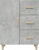vidaXL Συσρταριέρα, γκρίζα σκουριά, 69,5x34x90 εκ, υλικό από ξύλο