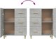 vidaXL Συσρταριέρα, γκρίζα σκουριά, 69,5x34x90 εκ, υλικό από ξύλο