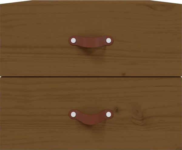 vidaXL Szafki nocne, κρεμαστές, σετ 2 τεμαχίων, 50x36x40 εκ, καφέ μέλι