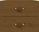 vidaXL Szafki nocne, κρεμαστές, σετ 2 τεμαχίων, 50x36x40 εκ, καφέ μέλι