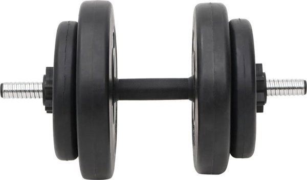 vidaXL Sztanga lamana i hantle z obciaznikami, 60 kg
