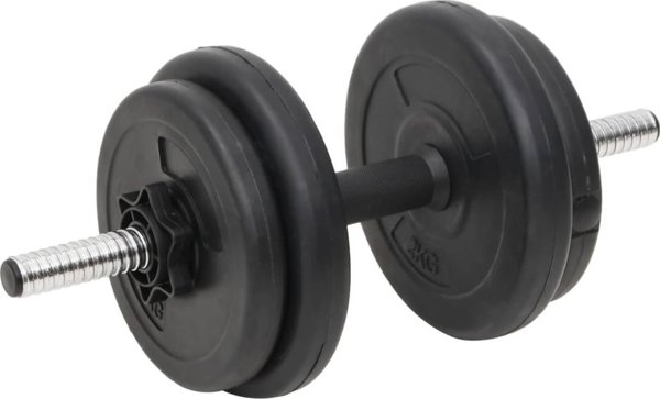vidaXL Sztanga lamana i hantle z obciaznikami, 60 kg
