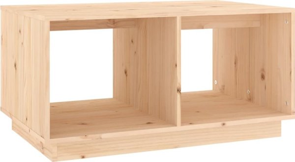 vidaXL Stolik kawowy, 80x50x40 cm, lite drewno sosnowe