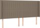 vidaXL Λουτζκο κοντινενταλ με στρωμα, taupe, 160x200 cm, υφασμα