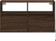 vidaXL Επιτοίχια Ντουλάπα TV με LED, Καφετί Δρυς, 80x31x45 εκ.