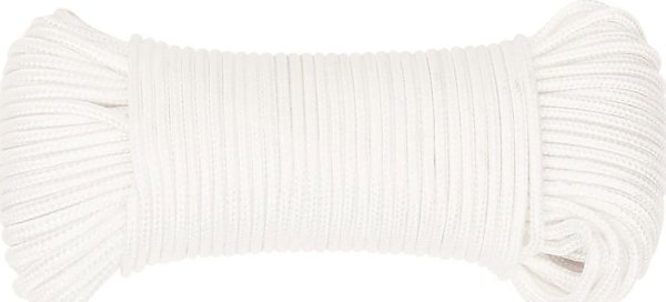 vidaXL Ναυτική γραμμή λευκή μονόχρωμη, 3 mm, 500 m, πολυπροπυλένιο