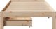 vidaXL Rama lozka z szufladami 90x190 cm lite drewno sosnowe