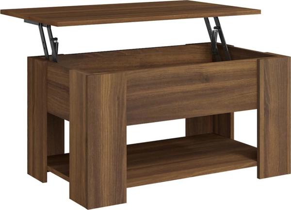 vidaXL τραπεζάκι καφέ καφέ δρυς 79x49x41 cm υλικό από ξύλο