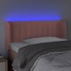 vidaXL Zaglobek do lozka z LED, rozowy, 83x16x78/88 cm, aksamit