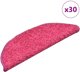 vidaXL Πατάκια Σκαλοπατιών Αντιολισθητικά, Ροζ, 56x17x3 εκ., Σετ 30 Τεμαχίων