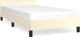 vidaXL Rama κρεβατιού με κεφαλάρι, κρεμ, 90x190 εκ., τεχνητό δέρμα