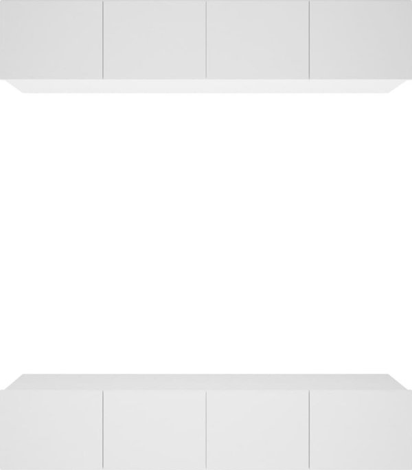 vidaXL Τηλεοπτικές ντουλάπες, 4 τεμ., λευκές, 80x30x30 εκ.
