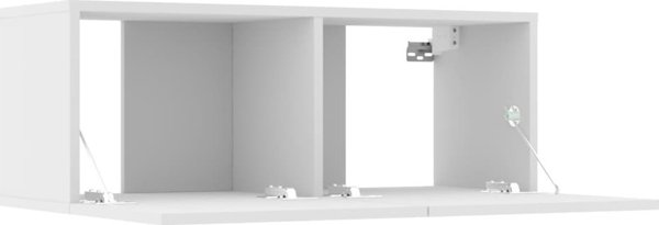 vidaXL Τηλεοπτικές ντουλάπες, 4 τεμ., λευκές, 80x30x30 εκ.