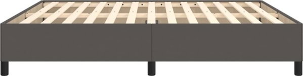 vidaXL Σκελετός κρεβατιού, γκρι, 180x200 cm, επενδεδυμένος με συνθετικό δέρμα