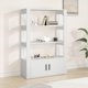 vidaXL Szafka Λευκή 80x30x119,5 cm από Ξύλινο Υλικό
