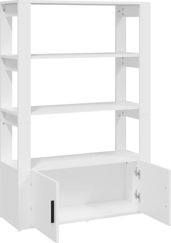 vidaXL Szafka Λευκή 80x30x119,5 cm από Ξύλινο Υλικό