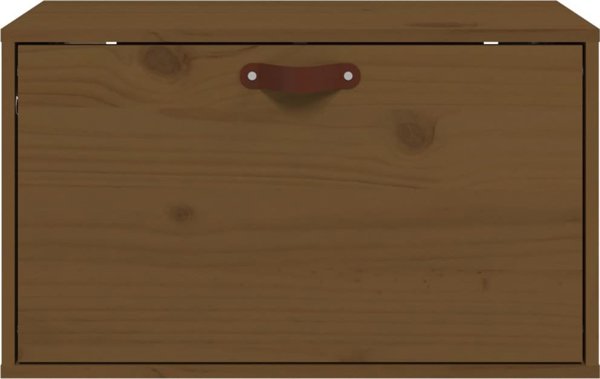 vidaXL Επιτοίχιο ντουλάπι, καφέ μέλι, 60x30x35 εκ, μασίφ ξύλο πεύκου