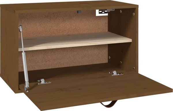 vidaXL Επιτοίχιο ντουλάπι, καφέ μέλι, 60x30x35 εκ, μασίφ ξύλο πεύκου