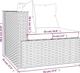 vidaXL Σετ κήπου 5 τεμαχίων με μαξιλάρια, καφέ PE ρατάν