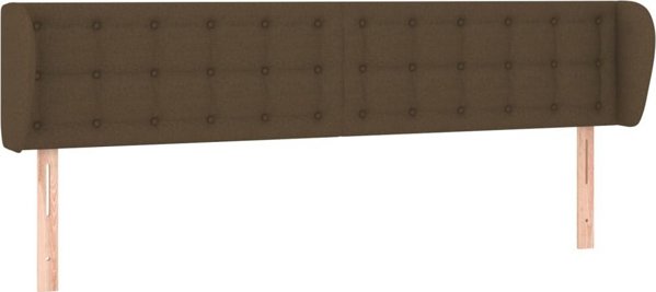 Κεφαλάρι uszak vidaXL, σκούρο καφέ, 183x23x78/88 cm, ύφασμα