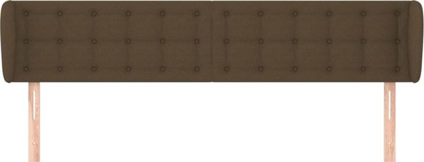 Κεφαλάρι uszak vidaXL, σκούρο καφέ, 183x23x78/88 cm, ύφασμα