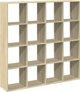vidaXL Ράφι, δρυς sonoma, 137,5x29x137,5 εκ, υλικό ξυλοπαρόμοιο