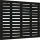 vidaXL Κεφαλάρι κρεβατιού, μαύρο, 81x3x91,5 εκ., μασίφ πεύκο