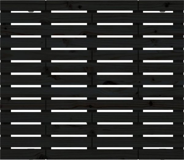 vidaXL Κεφαλάρι κρεβατιού, μαύρο, 81x3x91,5 εκ., μασίφ πεύκο