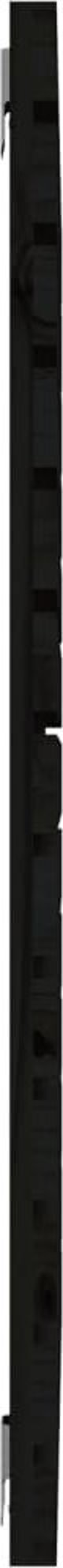 vidaXL Κεφαλάρι κρεβατιού, μαύρο, 81x3x91,5 εκ., μασίφ πεύκο