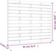 vidaXL Κεφαλάρι κρεβατιού, μαύρο, 81x3x91,5 εκ., μασίφ πεύκο