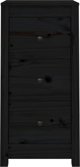 vidaXL vidaXL Komody, 2 szt., czarne, 40x35x80 cm, lite drewno sosnowe