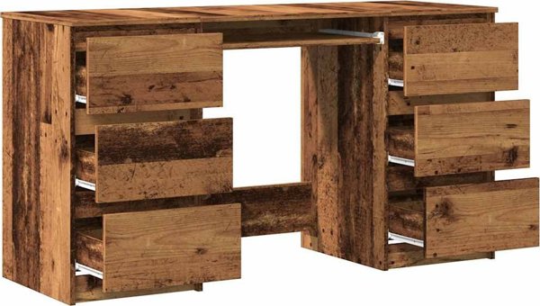vidaXL Γραφείο από παλιό ξύλο, 140x50x77 εκ., ξυλοπαραγωγής υλικό