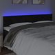 vidaXL Κεφαλάρι κρεβατιού με LED, μαύρο, 160x5x78/88 εκ., βελούδο