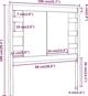 vidaXL Κεφαλάρι κρεβατιού, γκρι, 106x4x100 εκ, μασίφ πεύκο