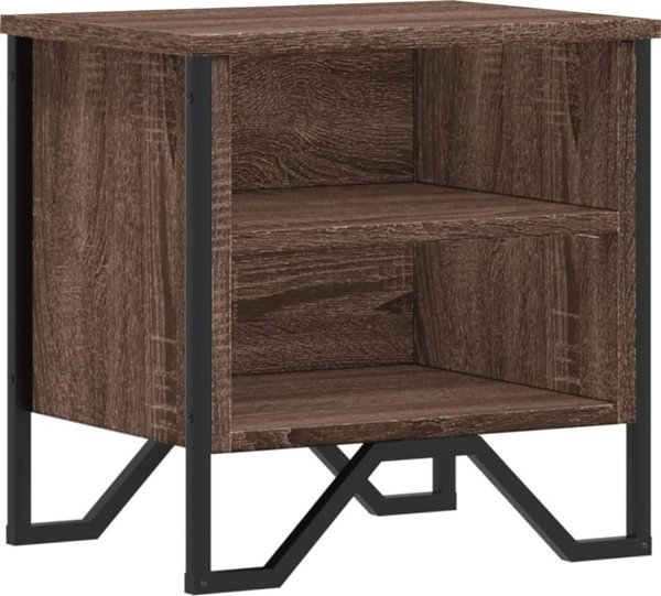 vidaXL Κομοδίνο από καφέ δρυς, 40x30x40 cm, υλικό από ξύλο