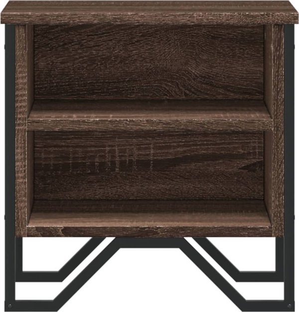 vidaXL Κομοδίνο από καφέ δρυς, 40x30x40 cm, υλικό από ξύλο