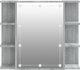 vidaXL Szafka με καθρέφτη και LED, γκρι δρυς sonoma, 70x16,5x60 cm