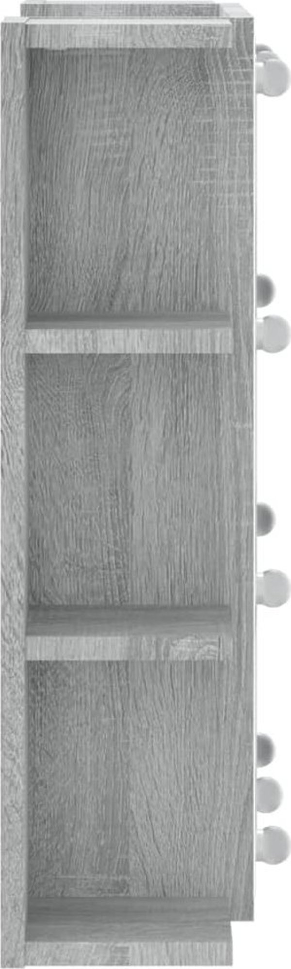 vidaXL Szafka με καθρέφτη και LED, γκρι δρυς sonoma, 70x16,5x60 cm