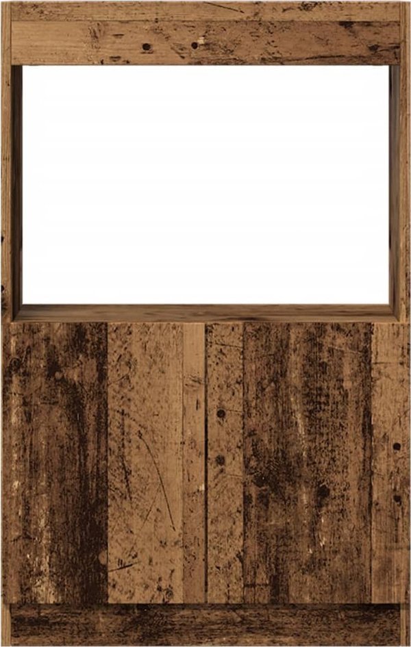 vidaXL Wysoka szafka, stare drewno, 63x33x100 cm
