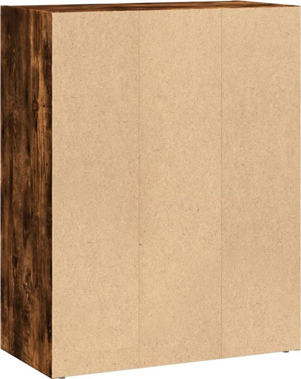 vidaXL Ράφι από Καπνιστή Δρυ, 60x30x77 cm