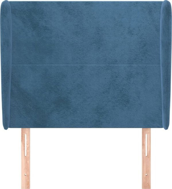 vidaXL Zagloek Uszak, ciemnoniebieski, 93x23x118/128 cm, aksamit