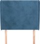 vidaXL Zagloek Uszak, ciemnoniebieski, 93x23x118/128 cm, aksamit