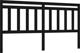 Προσκέφαλο κρεβατιού vidaXL, μαύρο, 186x4x100 εκ., μασίφ πεύκο