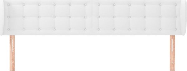 vidaXL Ζαγκλοβέκ uszak, λευκό, 183x23x78/88 εκ., τεχνητό δέρμα