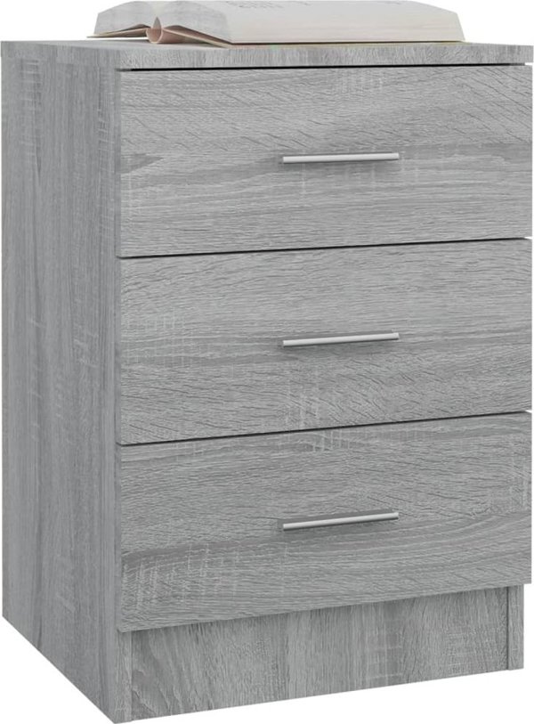 vidaXL Szafki nocne 2 szt szary dab sonoma 38x35x56 cm