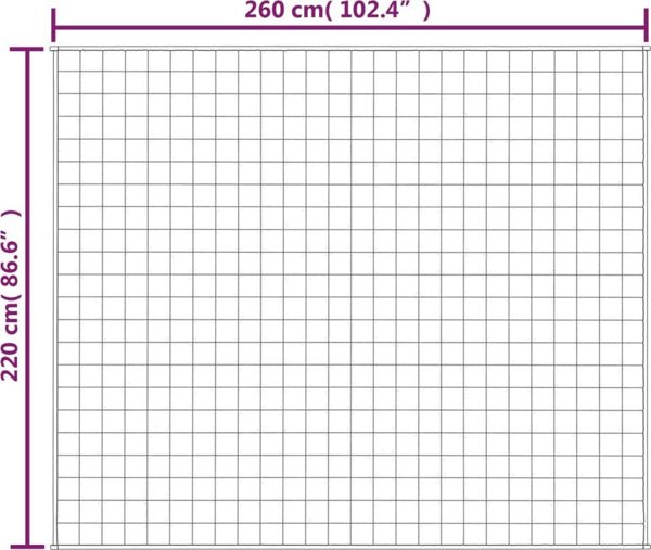 vidaXL Βαρίδι κουβέρτα, μπλε, 220x260 cm, 11 kg, ύφασμα
